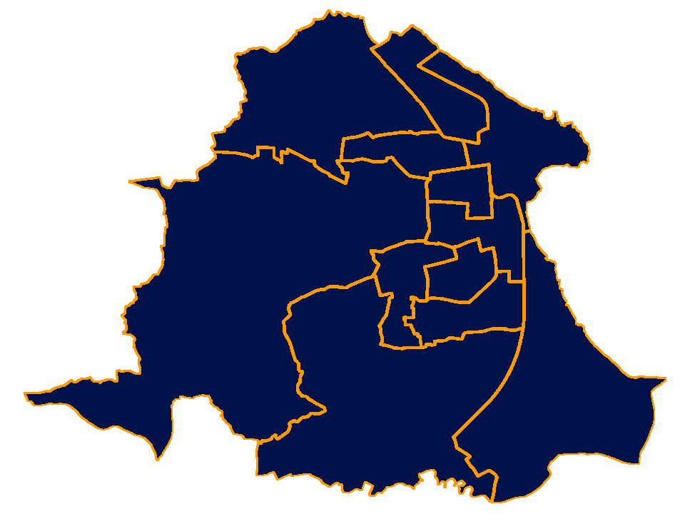 Area map of the Hartlepool District