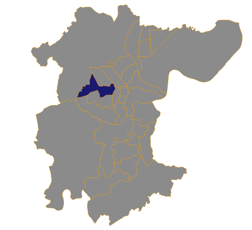 Area map of the Bishopsgarth and Elm Tree Ward