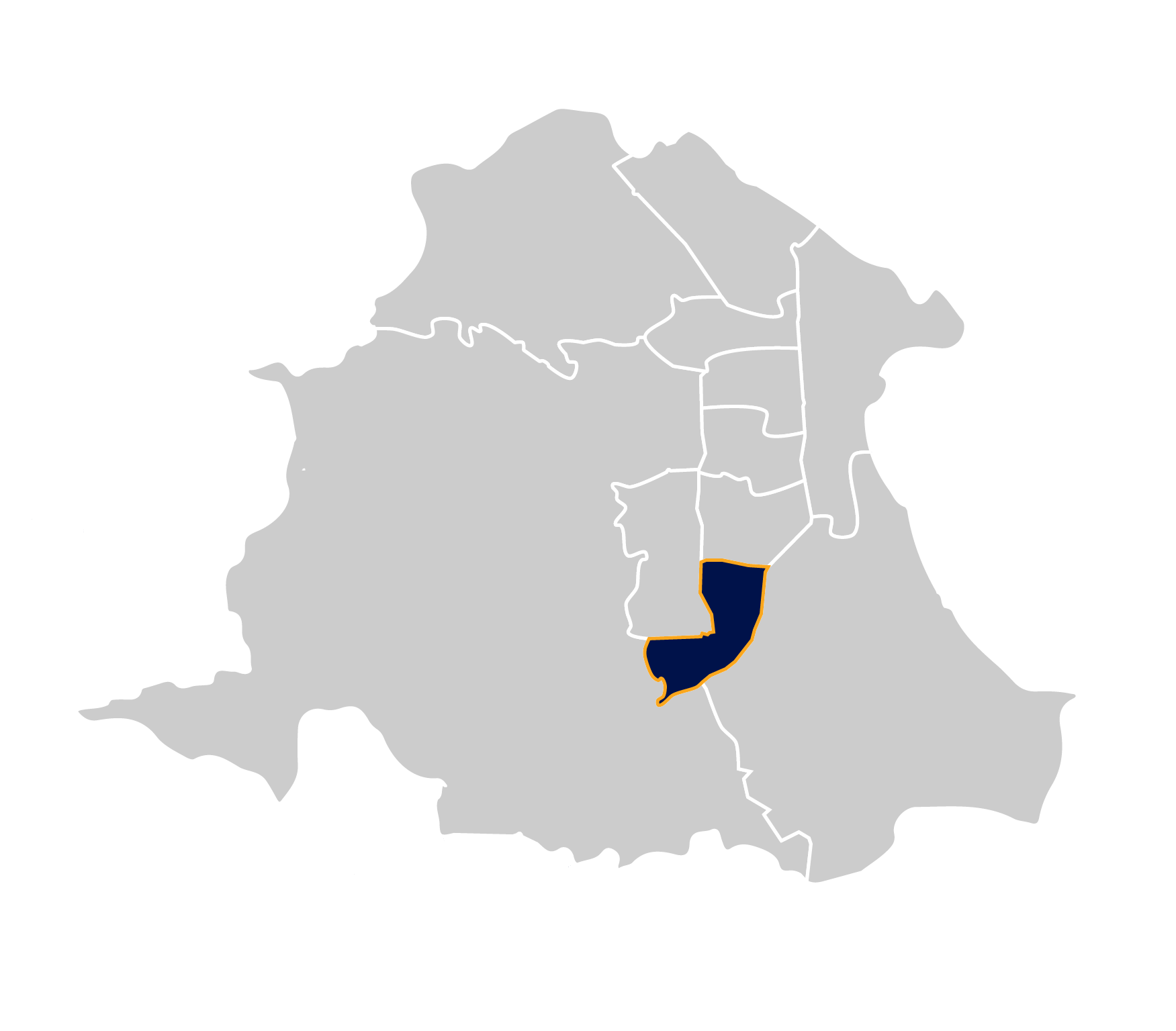 Area map of the Fens and Rossmere Ward