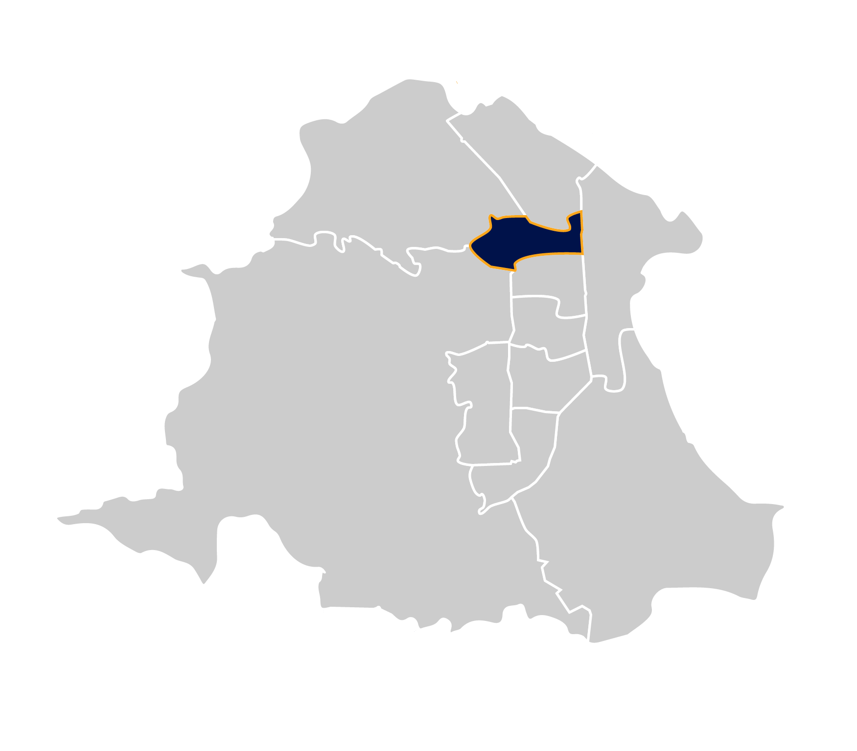 Area map of the Jesmond Ward