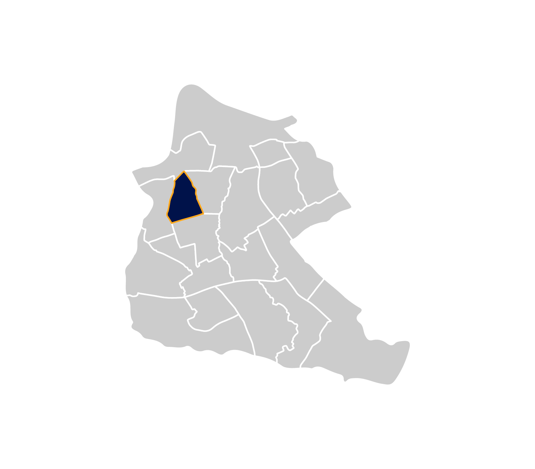 Area map of the Linthorpe Ward