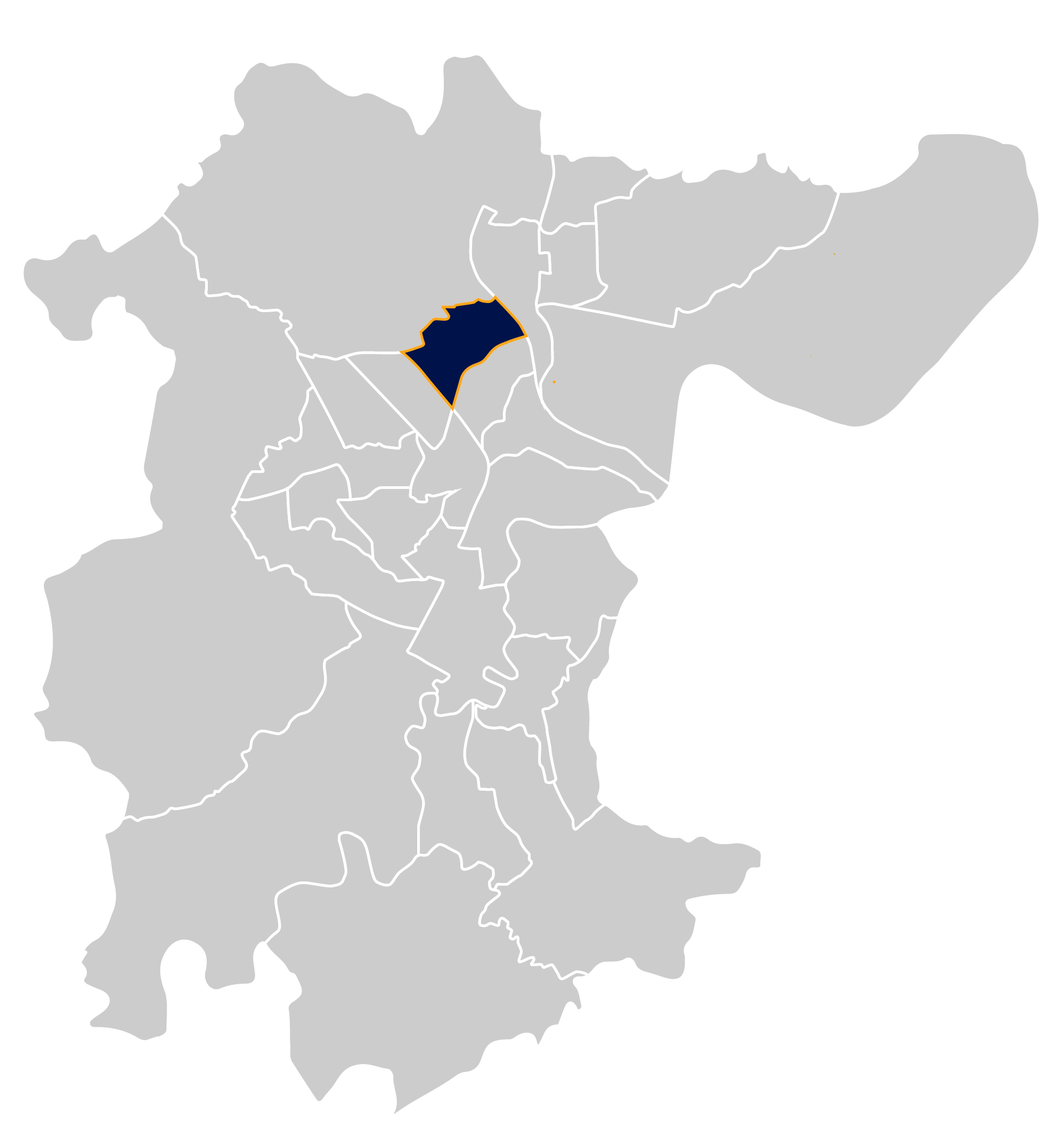 Area map of the Norton West Ward