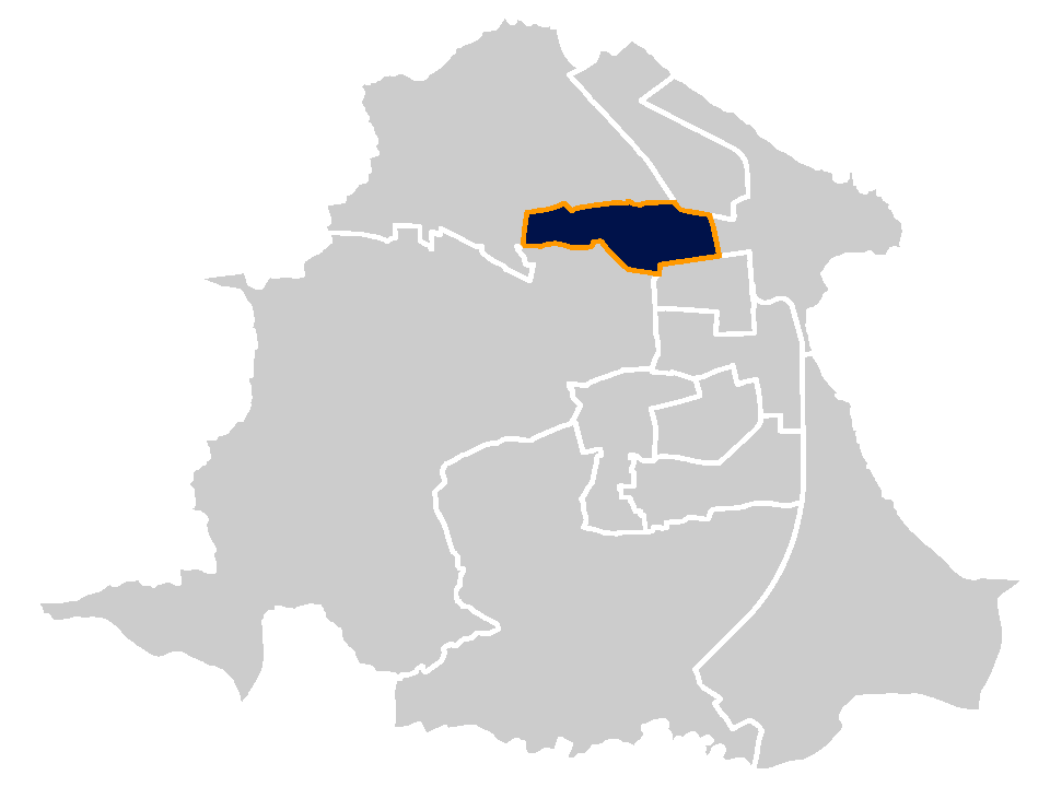 Area map of the Throston Ward